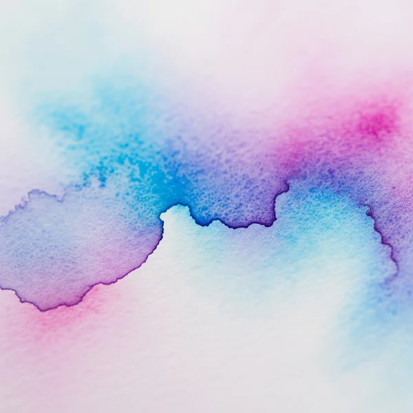 Abstract watercolor art with transparent flowing colors