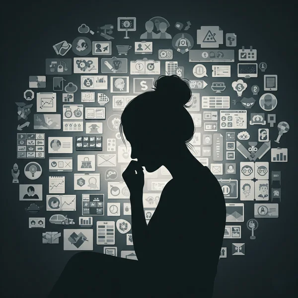 Designer challenged by generic visual content creation