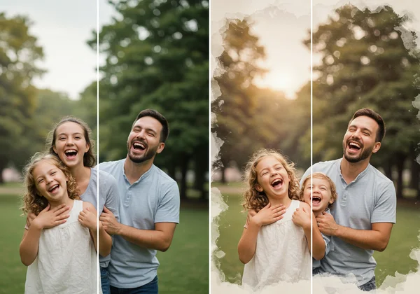 A photo of a couple transforming into an oil painting gift.