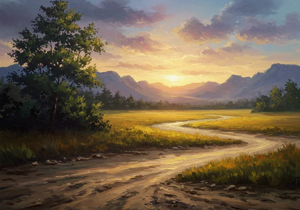 Gallery-worthy AI painting from optimized photo