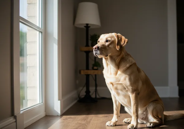 Good lighting and composition for a pet portrait photo