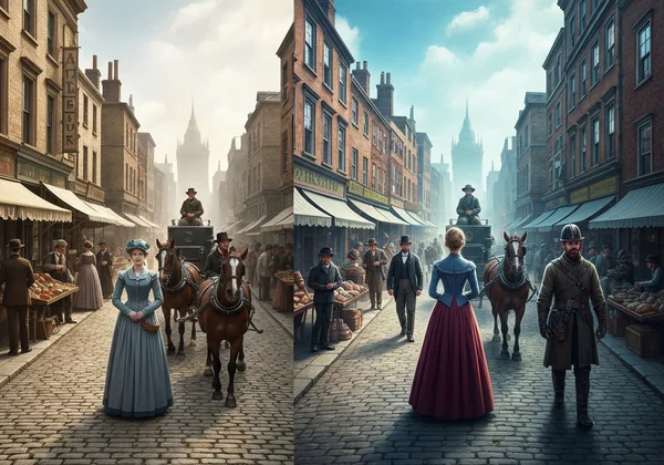 Before and after photo to painting transformation