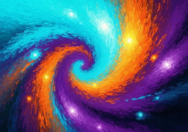 Digitale Pinselstriche, die Monets Licht- und Farbeffekt nachbilden