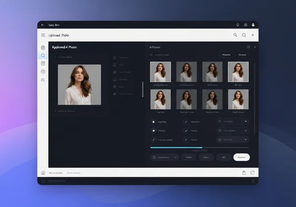 एआई आर्ट शैली चयन वेब इंटरफेस