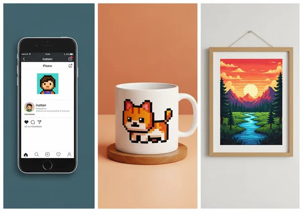 Creative uses for AI pixel art on products